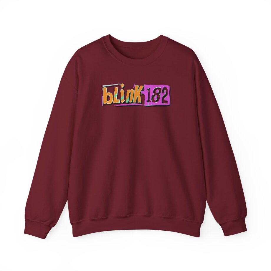 Blink 182 Logo Green Unisex Heavy Blend™ Crewneck Sweatshirt