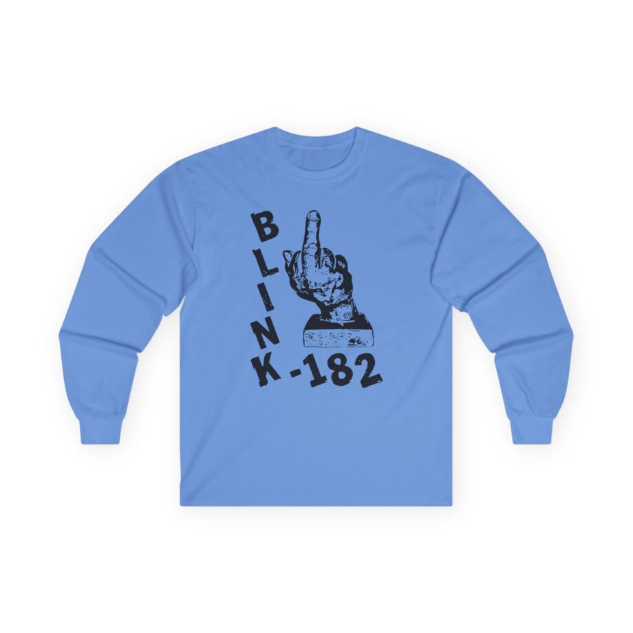 Blink 182 Pink Middle Finger Unisex Ultra Cotton Long Sleeve Tee