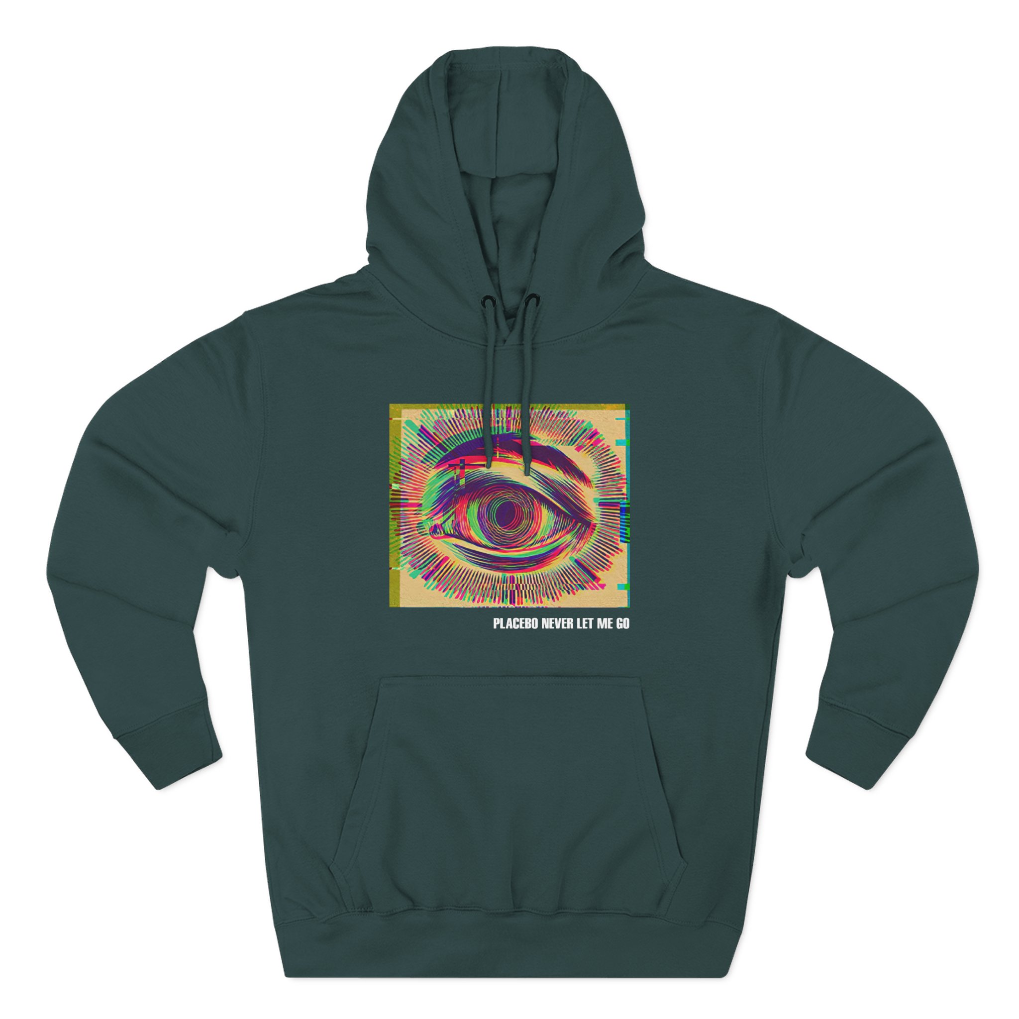 Placebo Glitch Eye Three-Panel Fleece Hoodie