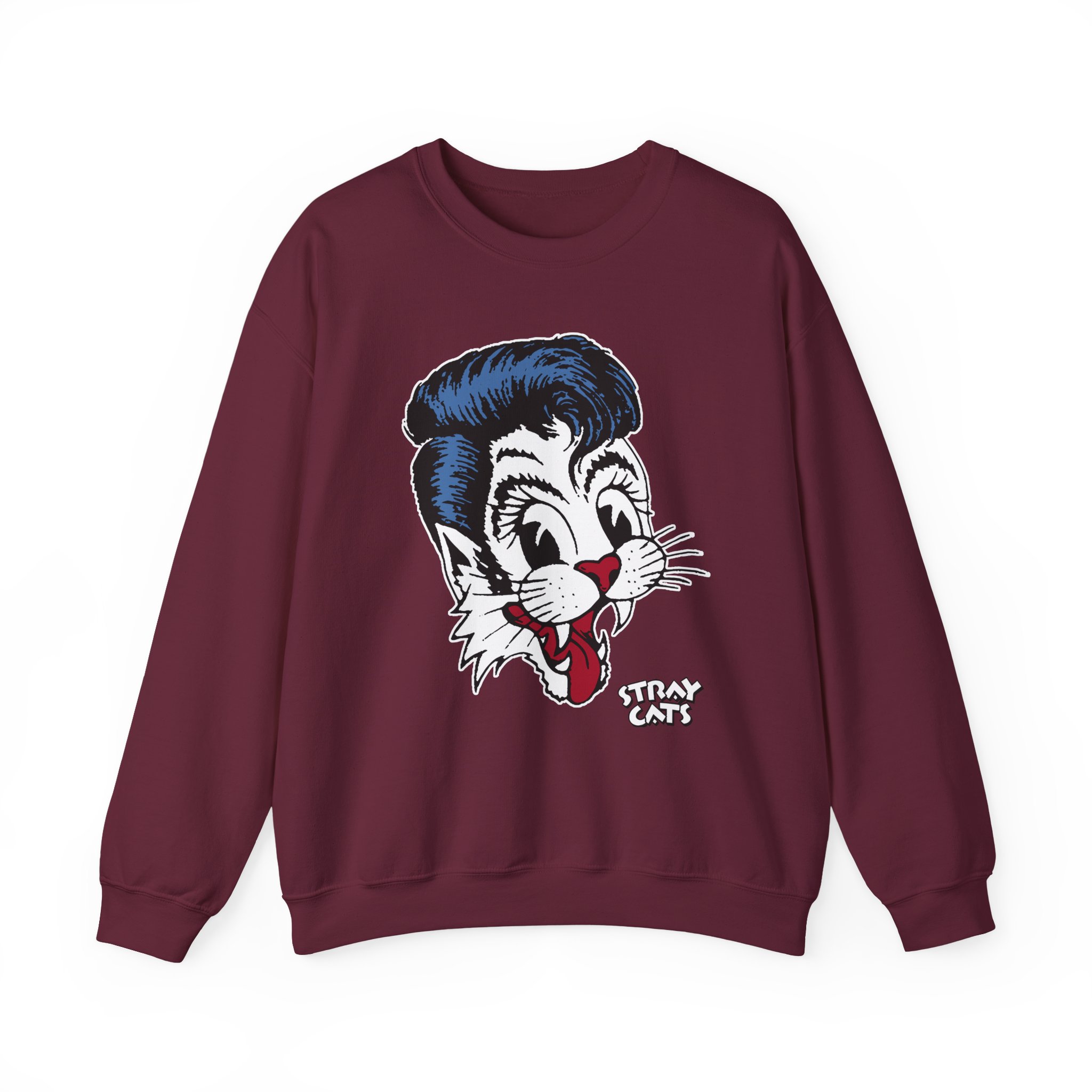 Stray Cats Big Blue Cat Unisex Heavy Blendâ„¢ Crewneck Sweatshirt
