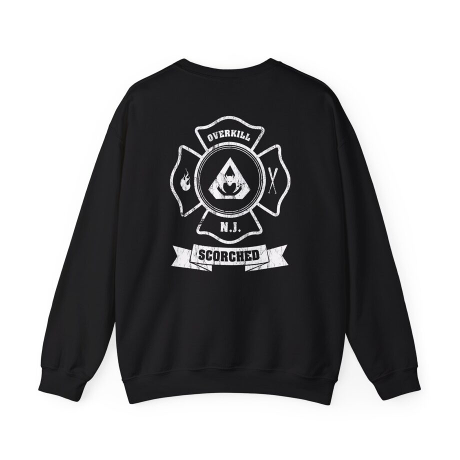 Overkill Scorched Stretched Logo Unisex Heavy Blend™ Crewneck Sweatshirt