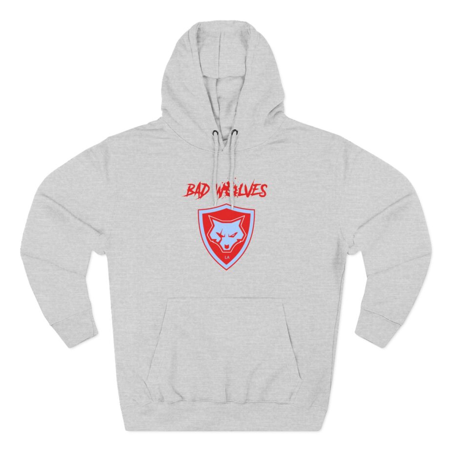 Bad Wolves Shield Blue Three-Panel Fleece Hoodie