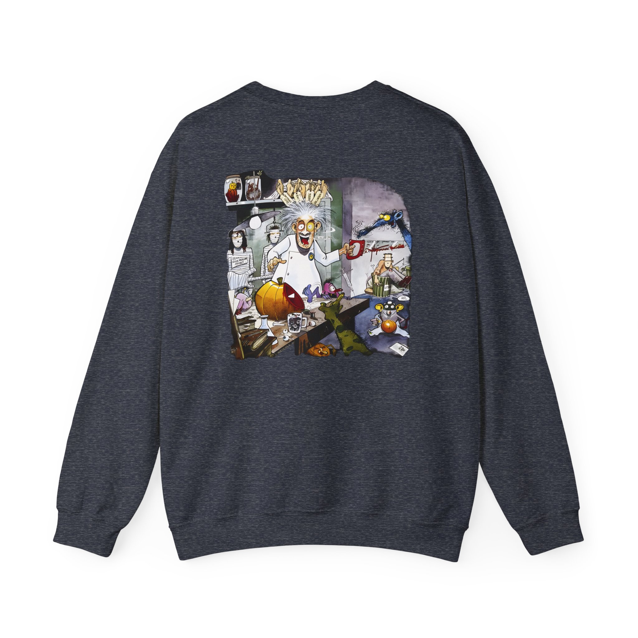 Helloween Dr. Stein Zipper Unisex Heavy Blendâ„¢ Crewneck Sweatshirt