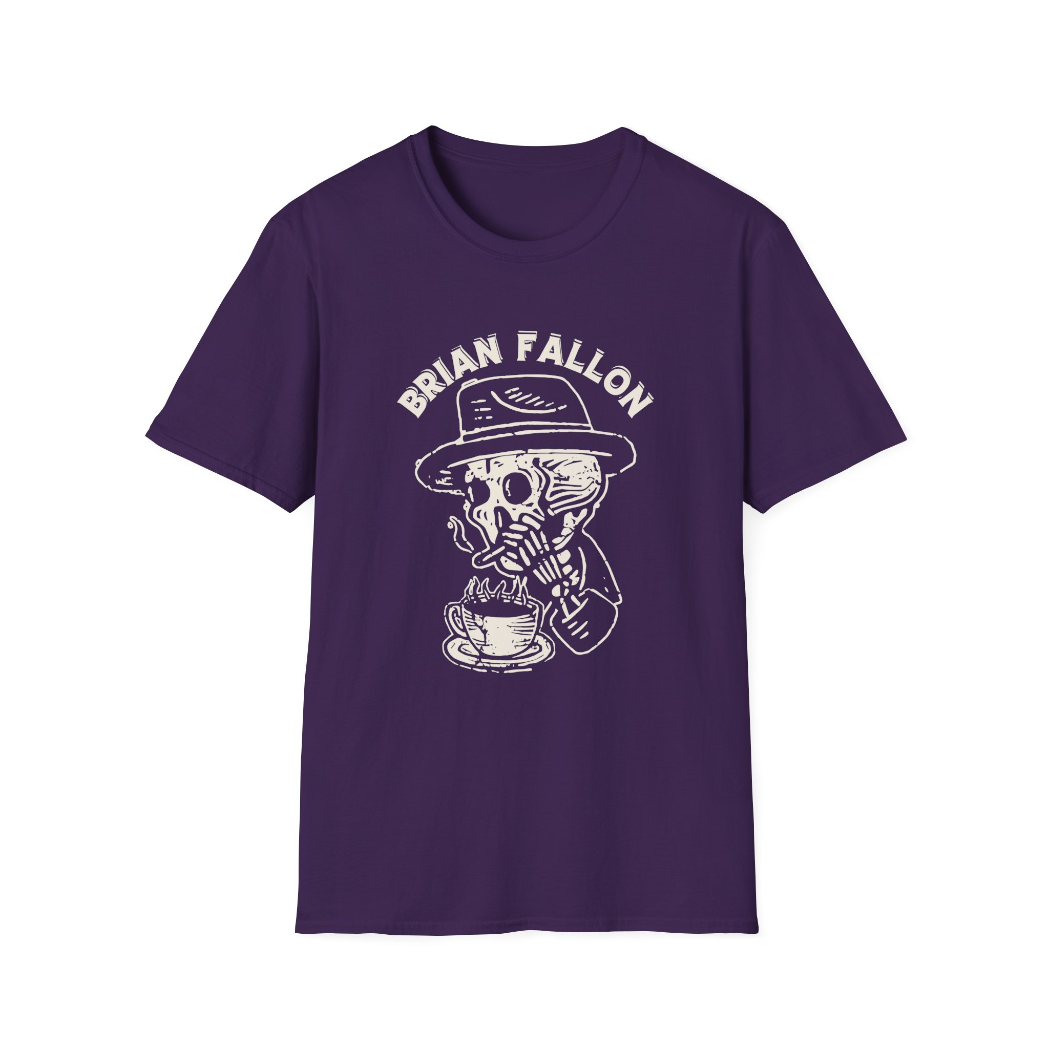 Brian Fallon Smoking Skeleton Unisex Softstyle T-Shirt