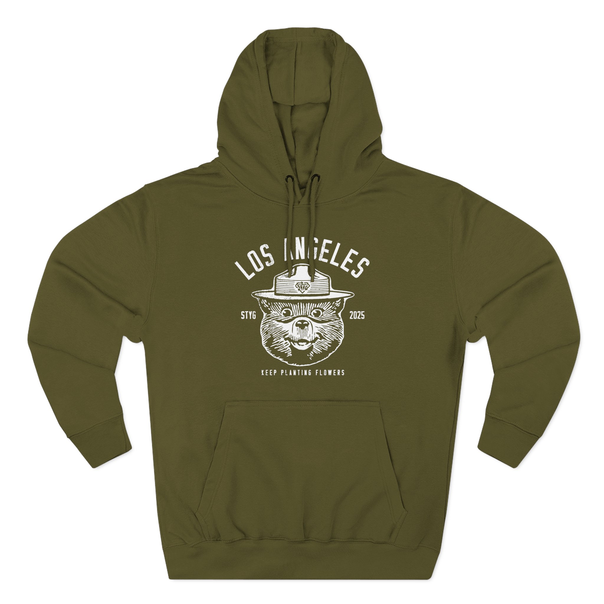 Stick to Your Guns Keep Planting Flowers Los Angeles Three-Panel Fleece Hoodie