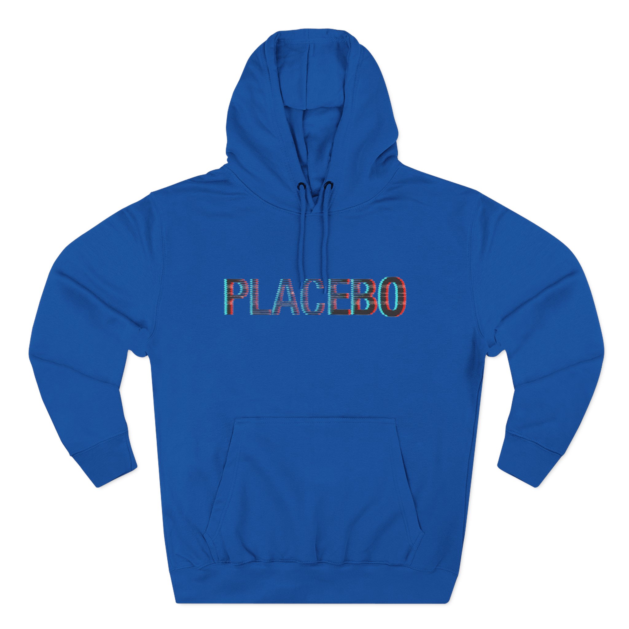Placebo Glitch Logo Three-Panel Fleece Hoodie