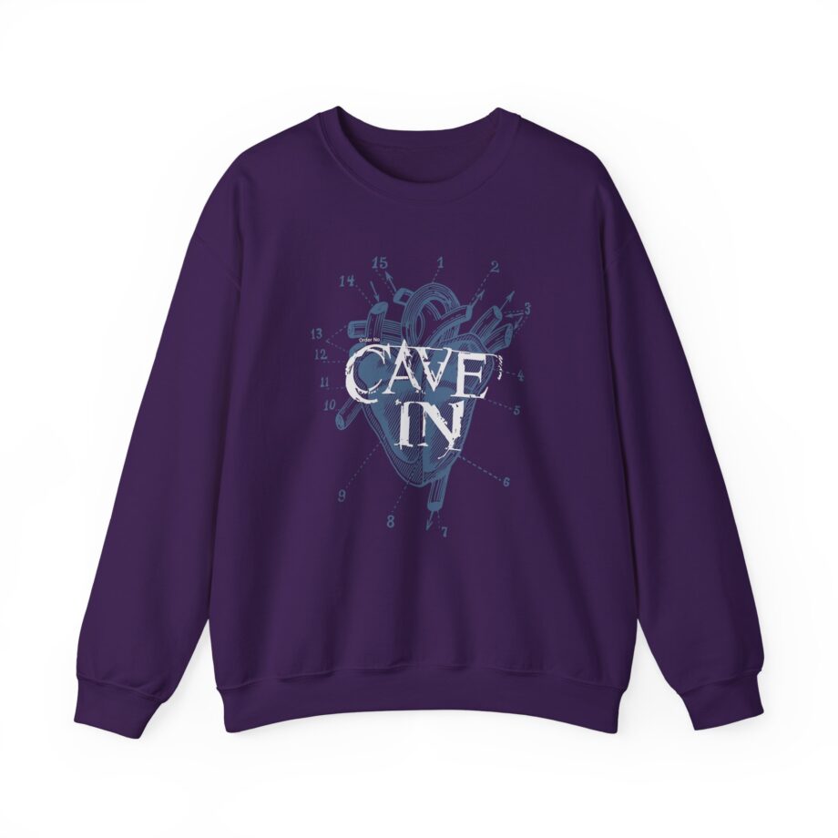 Cave in Uyhs Heart Unisex Heavy Blend™ Crewneck Sweatshirt