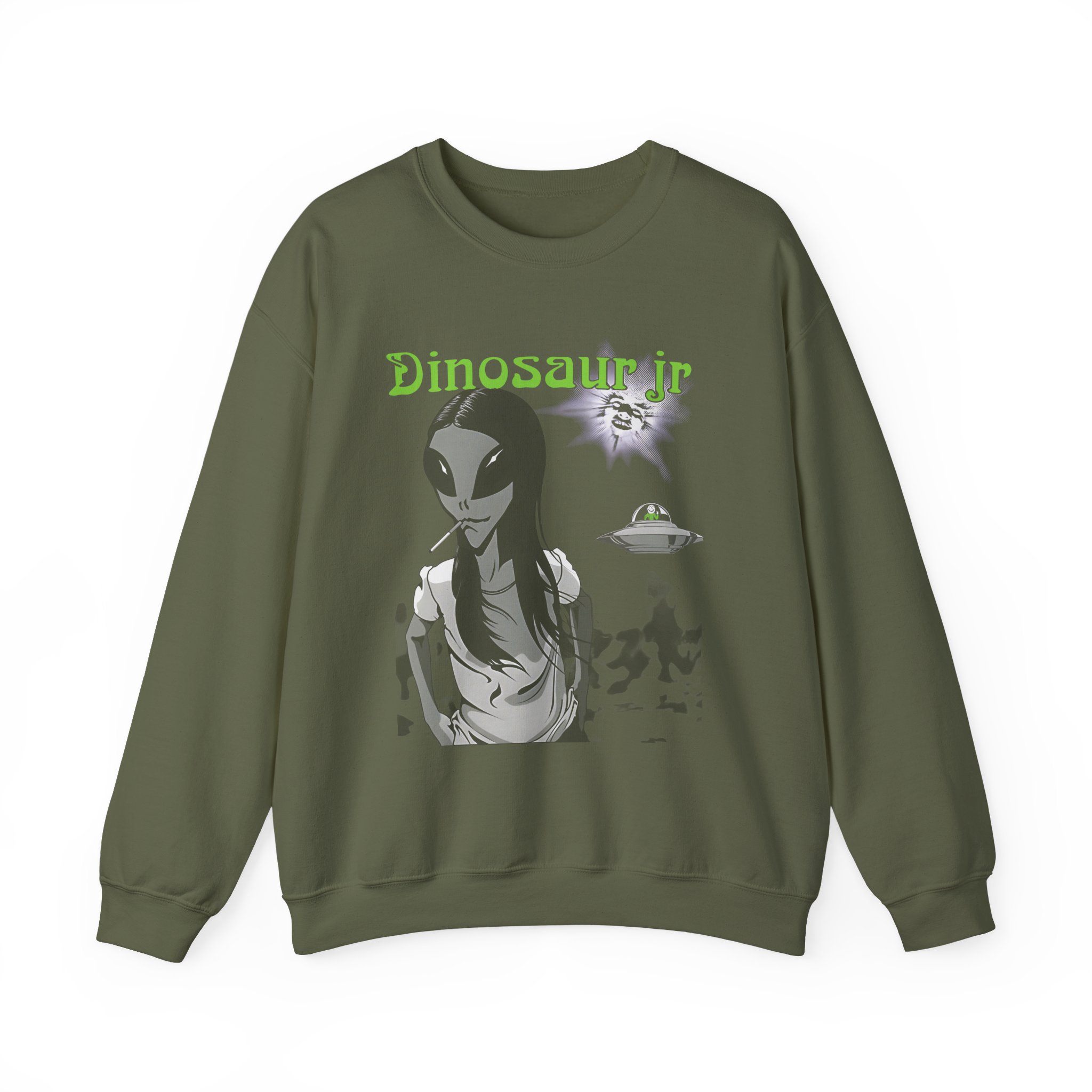 Dinosaur Jr Alien Unisex Heavy Blendâ„¢ Crewneck Sweatshirt