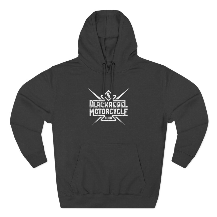 B.R.M.C. DISTRESSED Three-Panel Fleece Hoodie