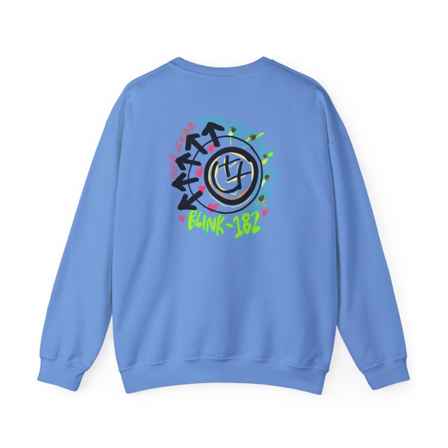 Blink 182 One More Time Smiley Sketch Unisex Heavy Blend™ Crewneck Sweatshirt
