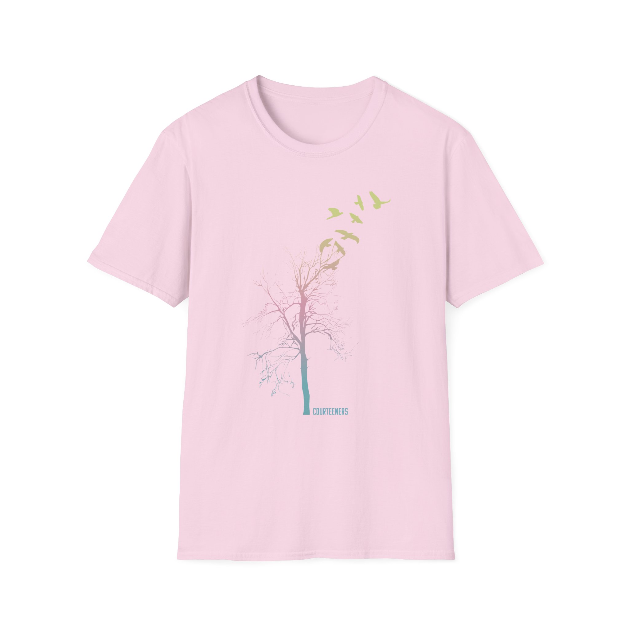 Courteeners Pastel Ombre Tree Unisex Softstyle T-Shirt