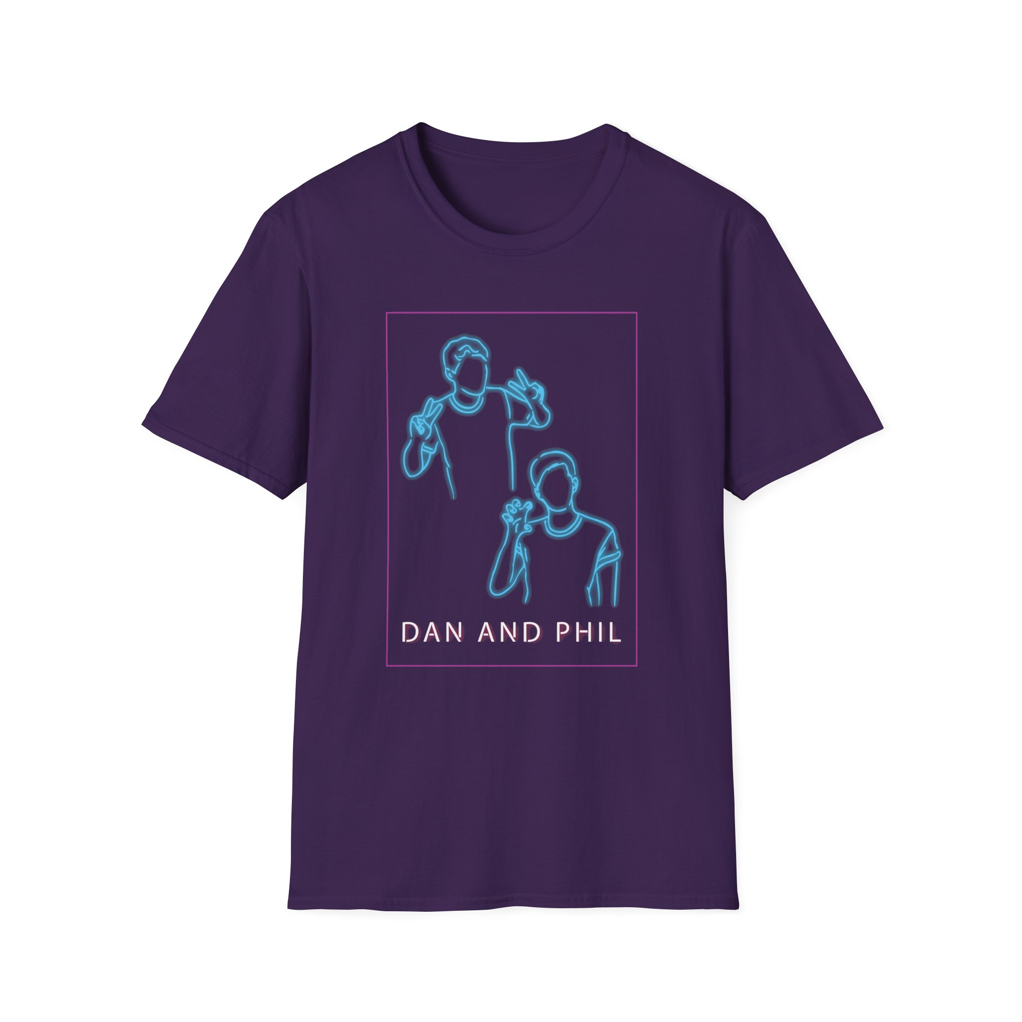 Dan And Phil Neon Unisex Softstyle T-Shirt