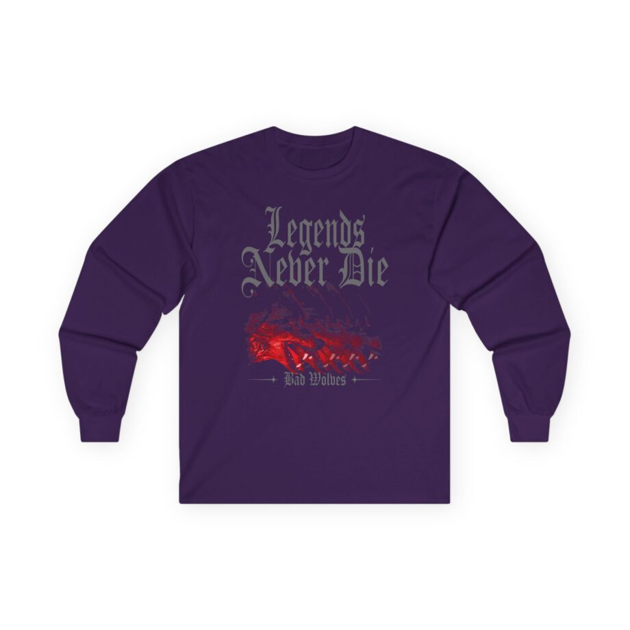 Bad Wolves Legends Never Die Unisex Ultra Cotton Long Sleeve Tee