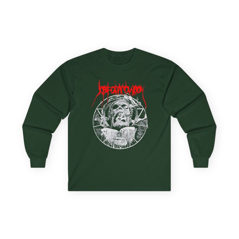 Job for a Cowboy Smoking Skull Unisex Ultra Cotton Long Sleeve Tee