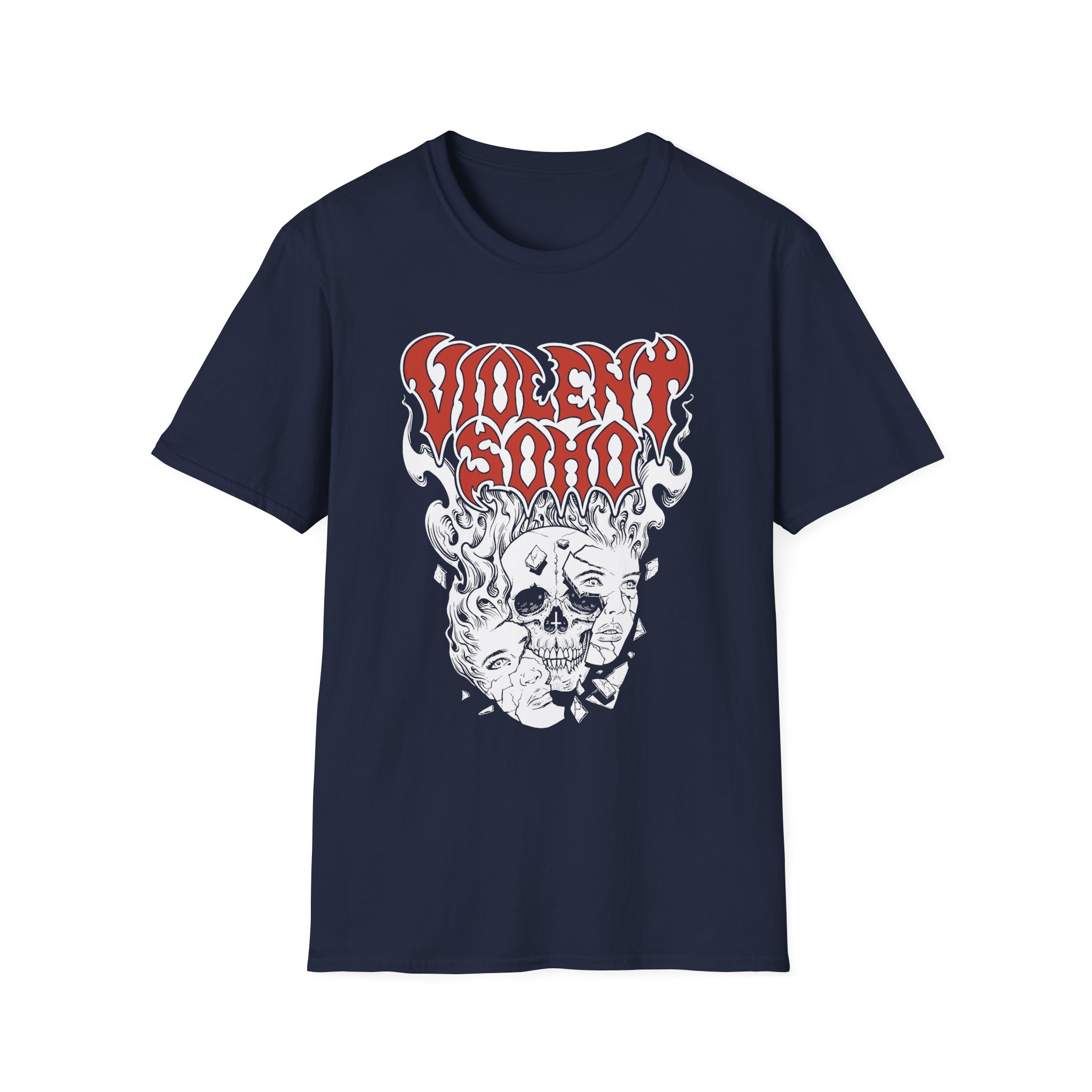 Violent Soho Murdoch Skull Unisex Softstyle T-Shirt