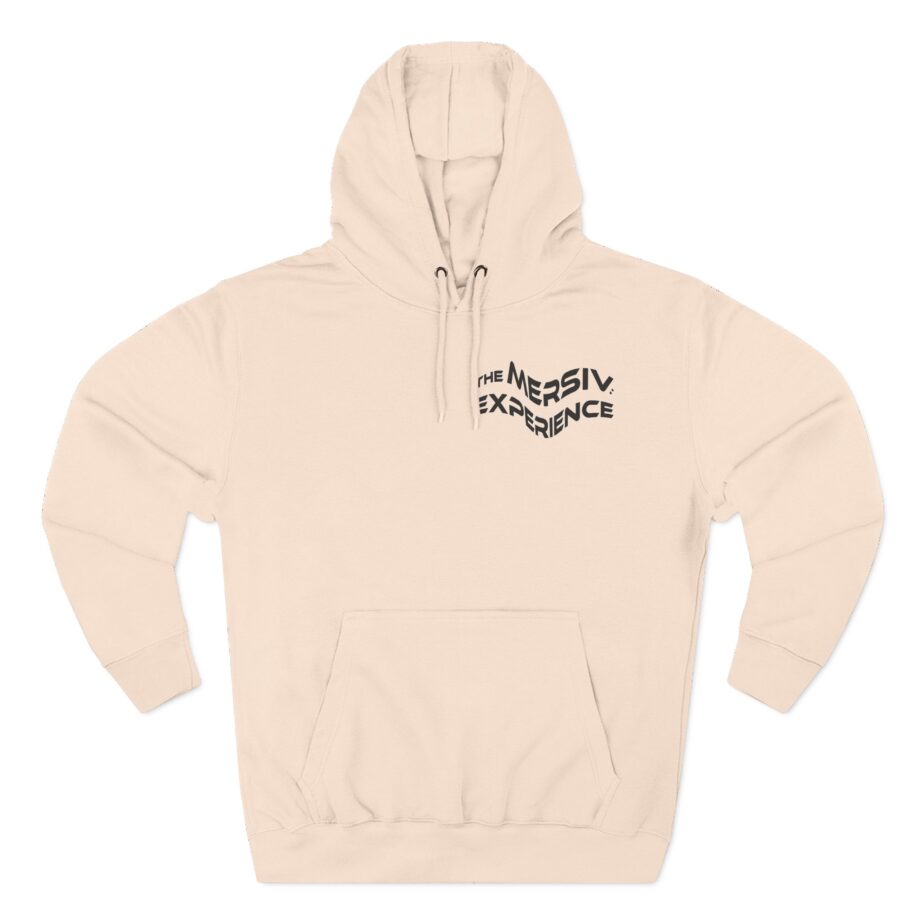 Mersiv Olive Three-Panel Fleece Hoodie