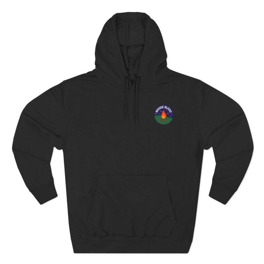 Moose Blood Three-Panel Fleece Hoodie
