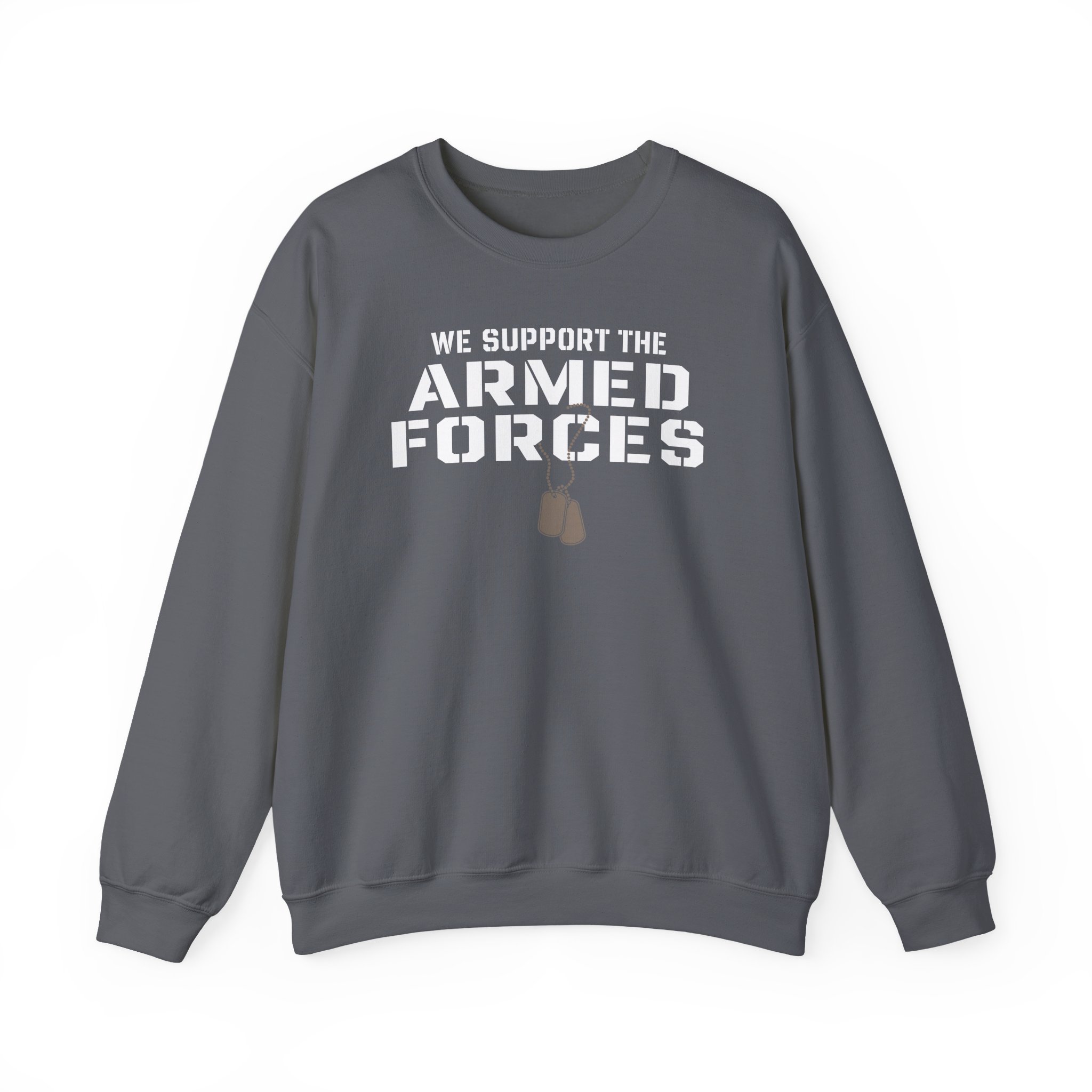 Valuetainment We Support the Armed Forces Unisex Heavy Blendâ„¢ Crewneck Sweatshirt