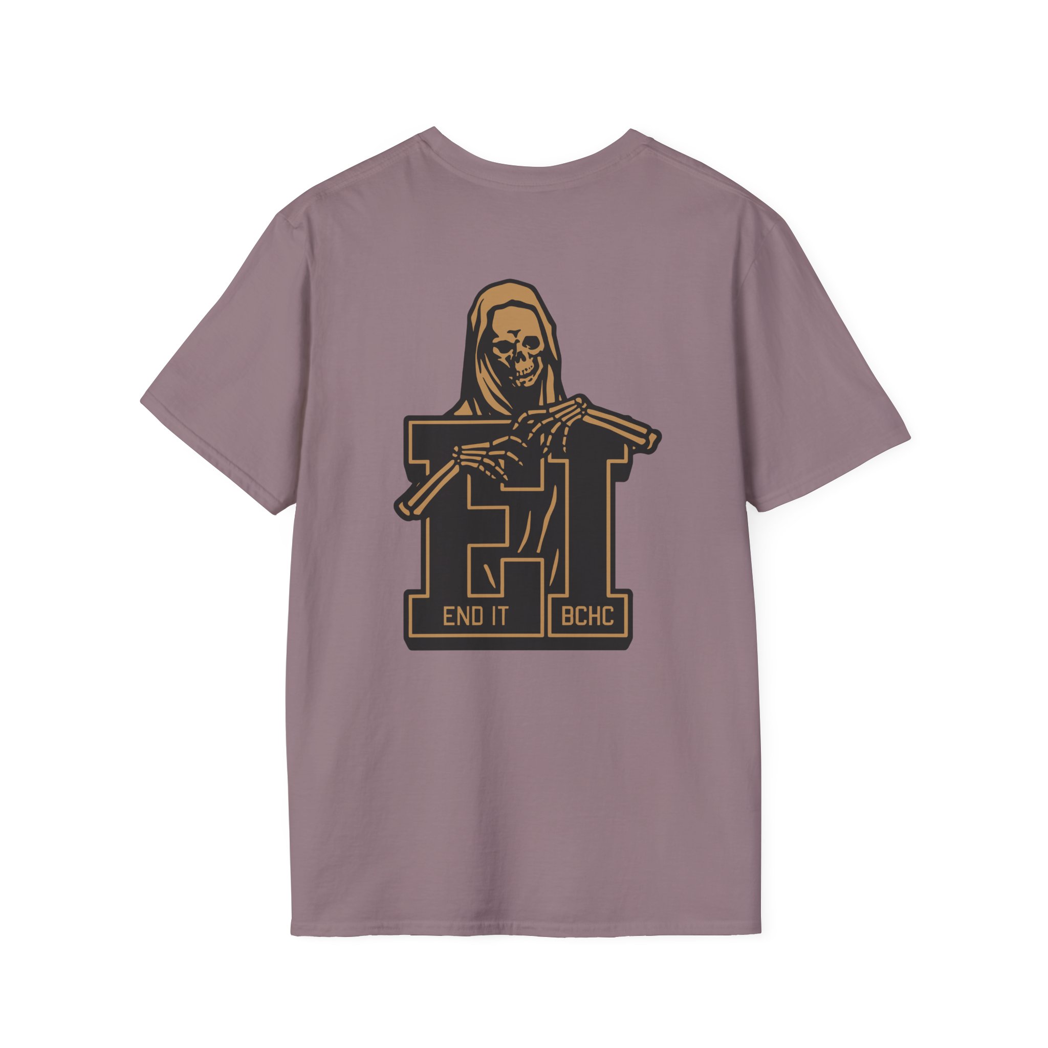 End It Bchc Reaper Emblem Unisex Softstyle T-Shirt
