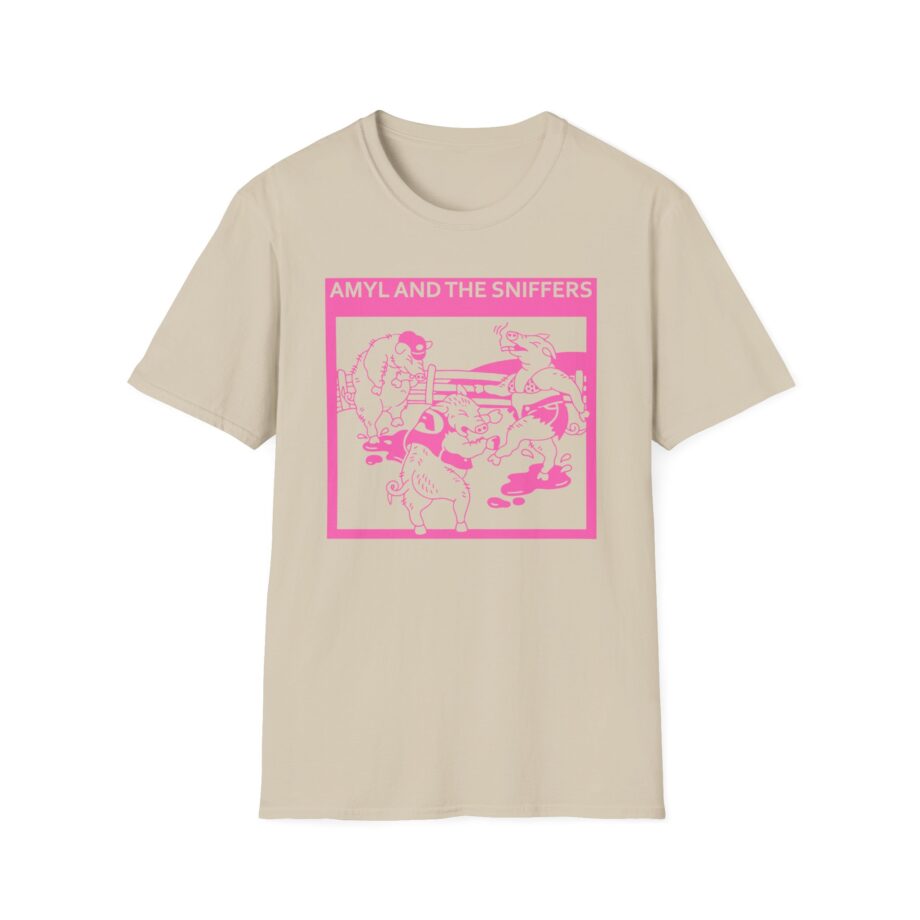 Amyl and the Sniffers Pigs Unisex Softstyle T-Shirt