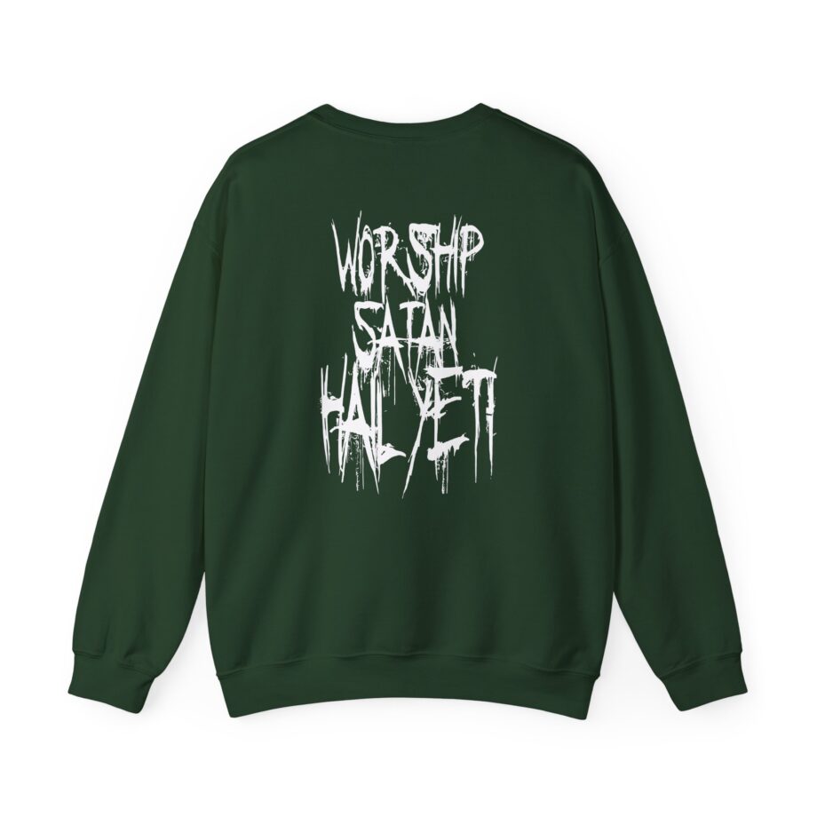 All Hail the Yeti Worship Satan Unisex Heavy Blend™ Crewneck Sweatshirt