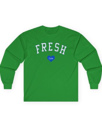 Fresh Love Varsity Unisex Ultra Cotton Long Sleeve Tee