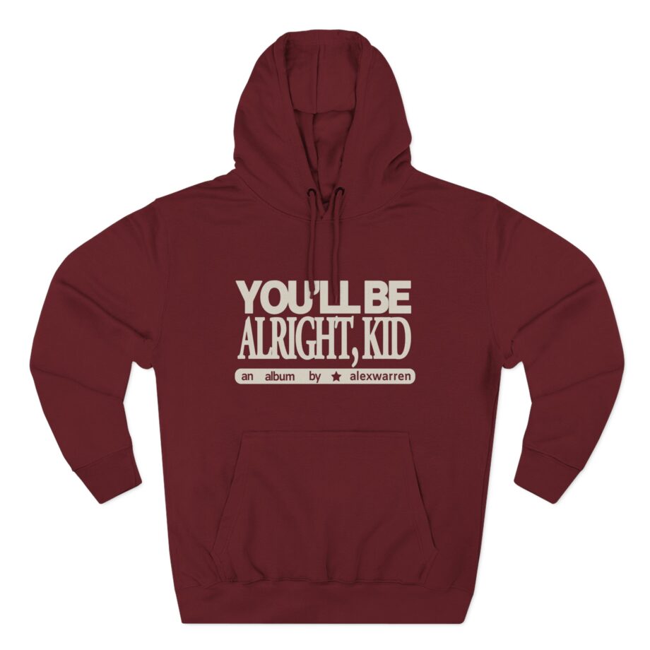 Alex Warren You’ll Be Alright Kid Three-Panel Fleece Hoodie
