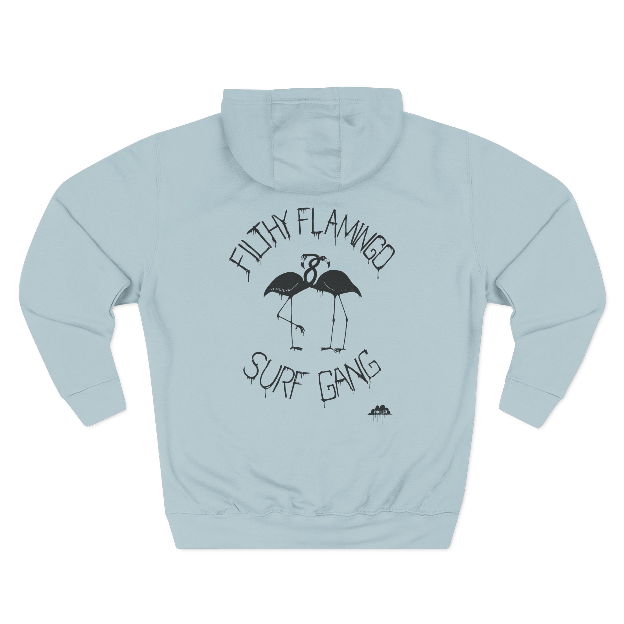 Surf Gang Filthy Flamingo Three-Panel Fleece Hoodie