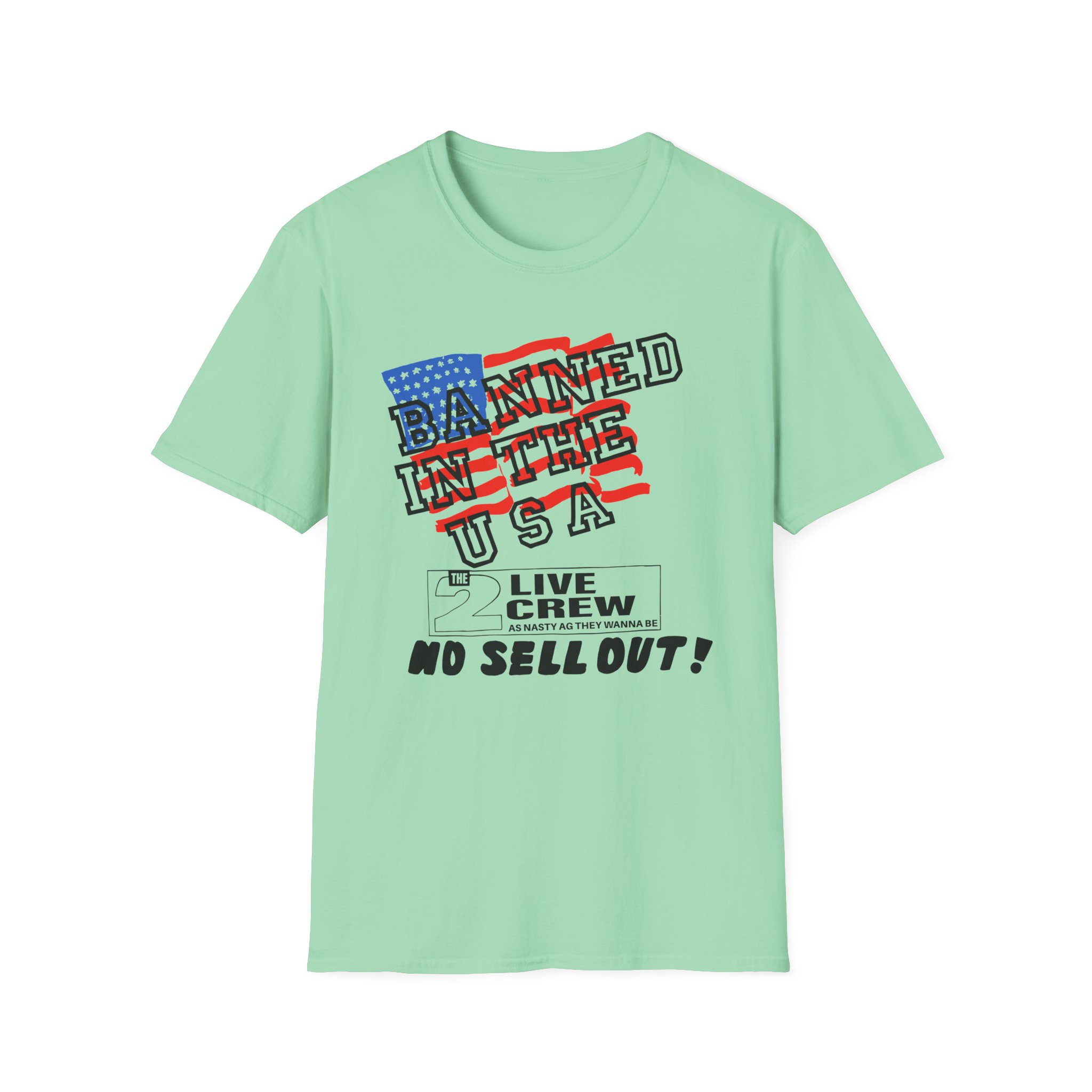 2 Live Crew Banned in the U.s.a. Luke Records Unisex Softstyle T-Shirt
