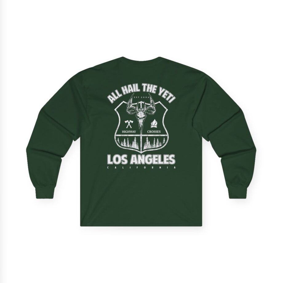 All Hail the Yeti Highway Crosses Unisex Ultra Cotton Long Sleeve Tee