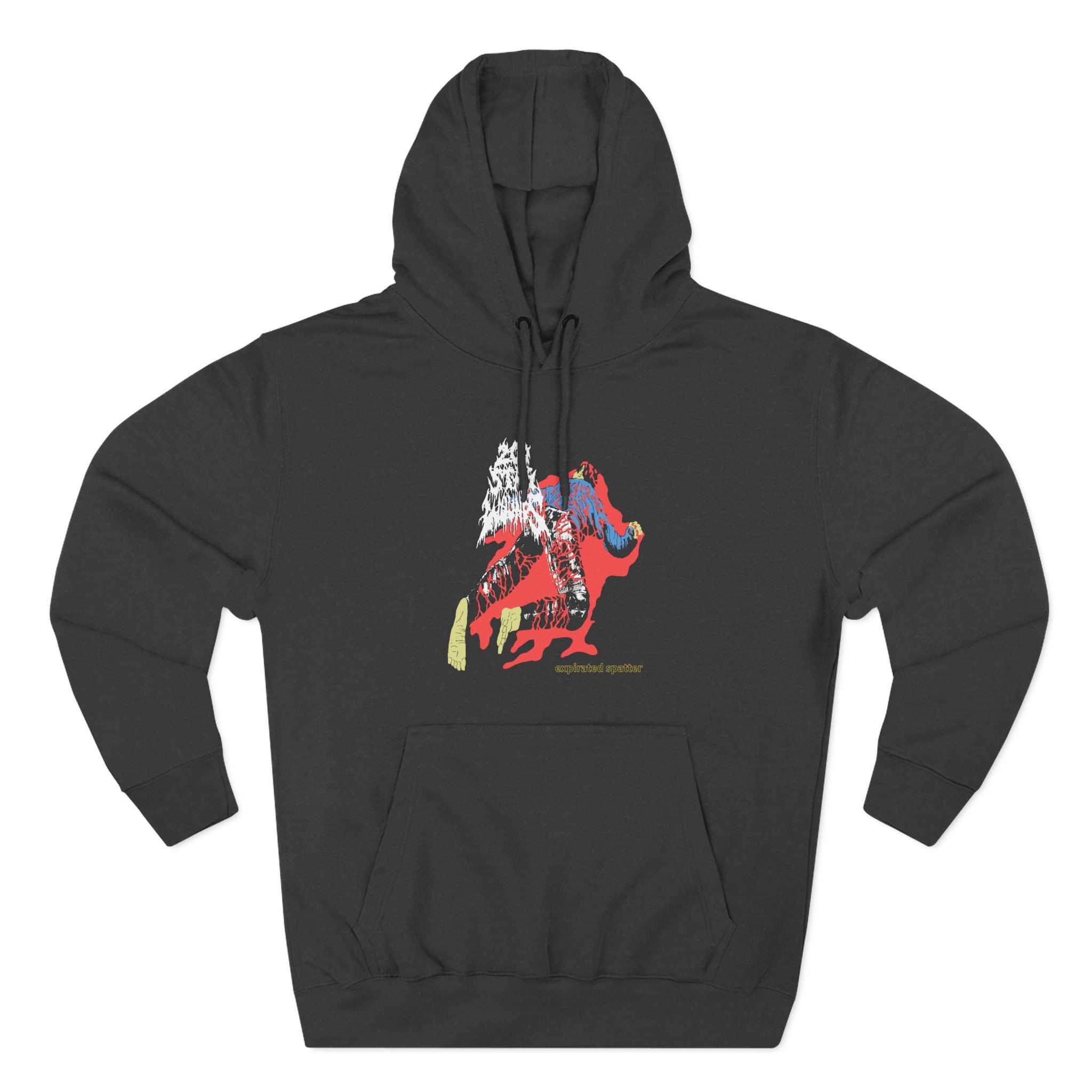 200 Stab Wounds Expirated Spatter Three-Panel Fleece Hoodie