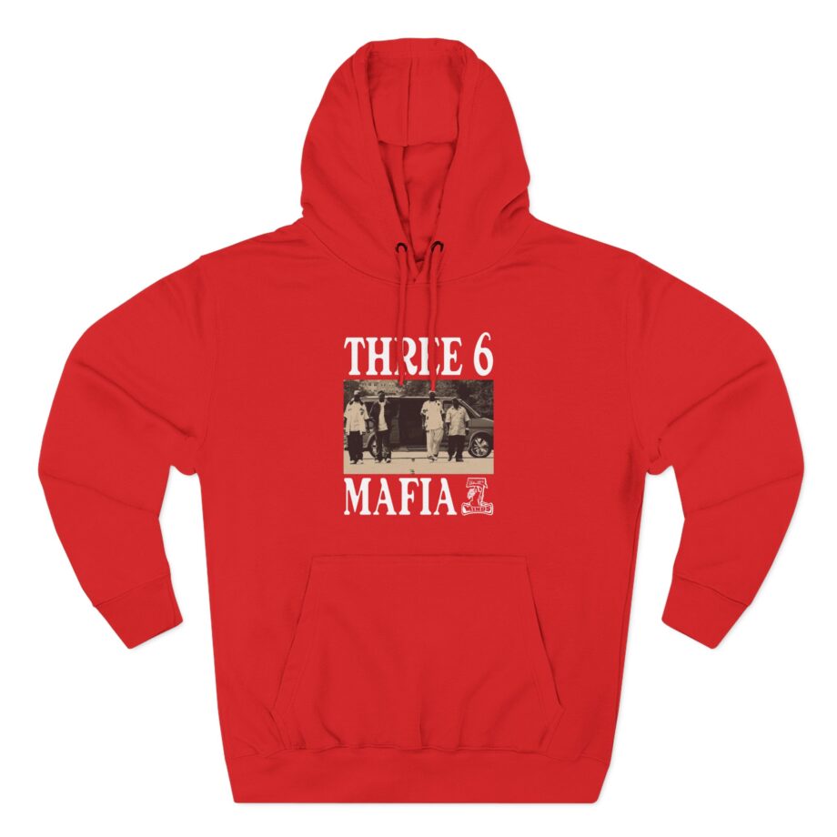 Three 6 Mafia Ridin Spinners Three-Panel Fleece Hoodie