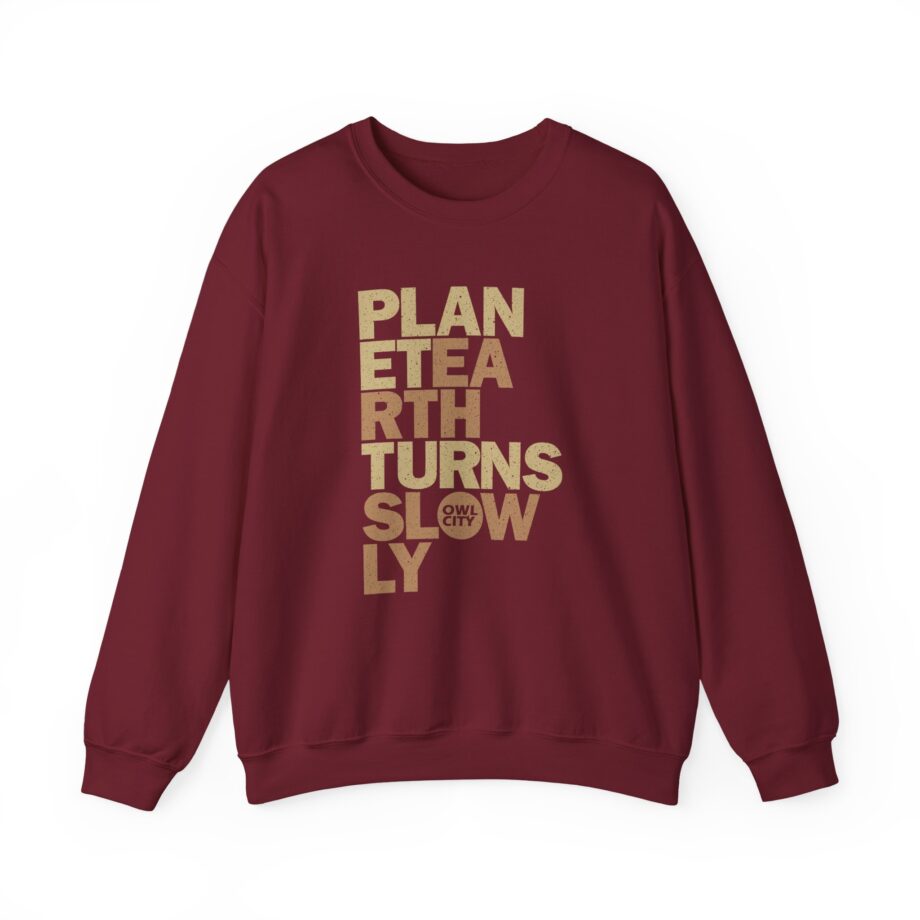 Owl City Planet Earth Turns Slowly Unisex Heavy Blend™ Crewneck Sweatshirt
