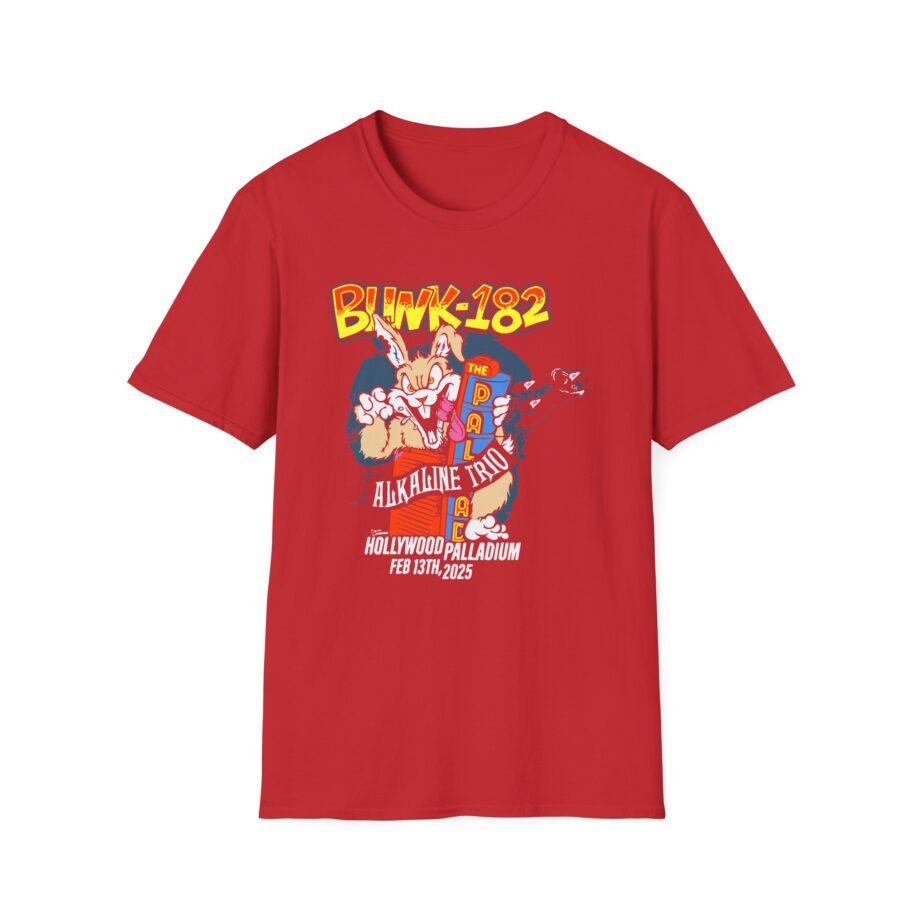 Blink 182 La Fire Aid Unisex Softstyle T-Shirt
