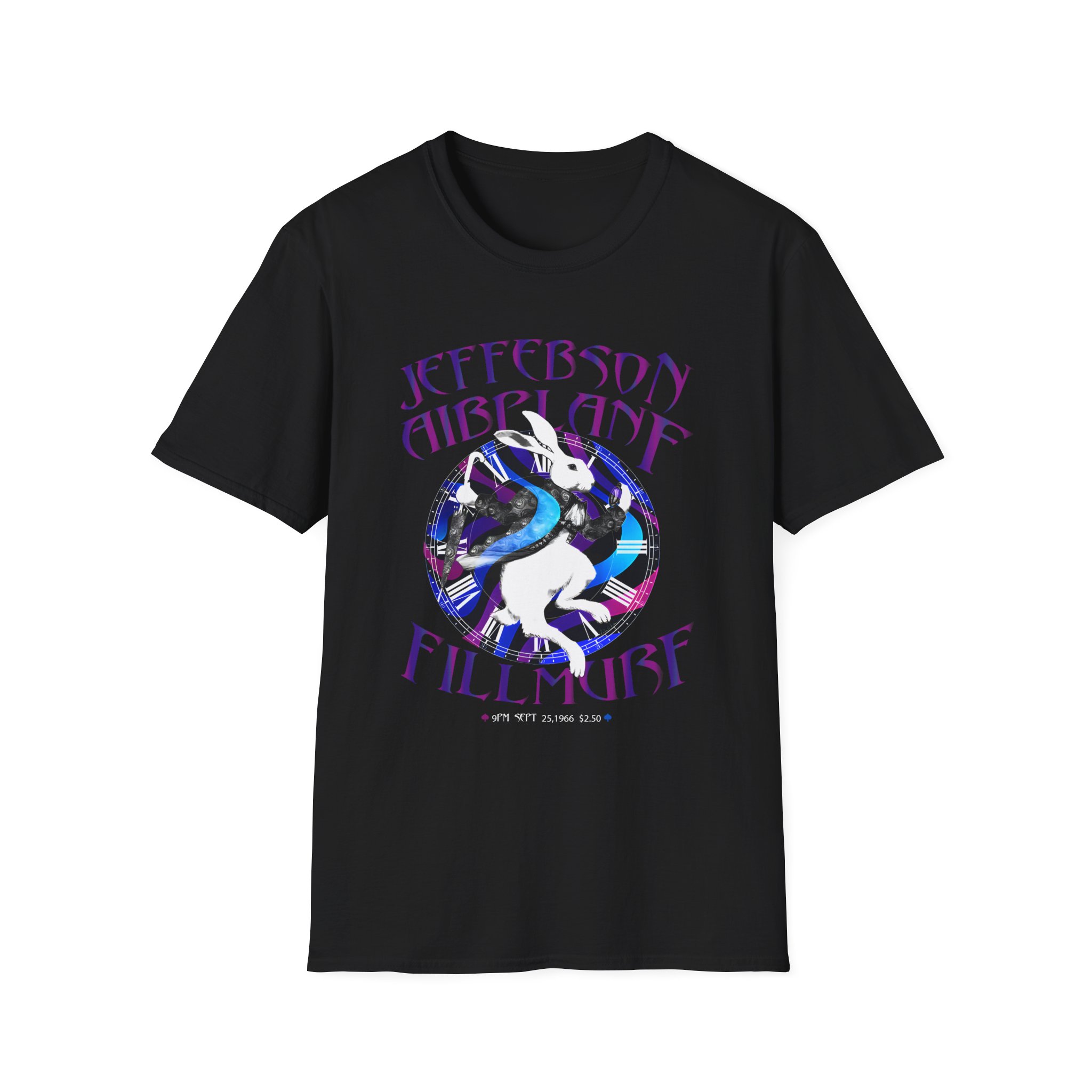 Jefferson Airplane White Rabbit Fillmore Unisex Softstyle T-Shirt