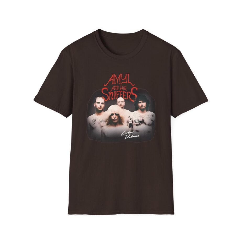Amyl and the Sniffers Band Photo Logo Unisex Softstyle T-Shirt