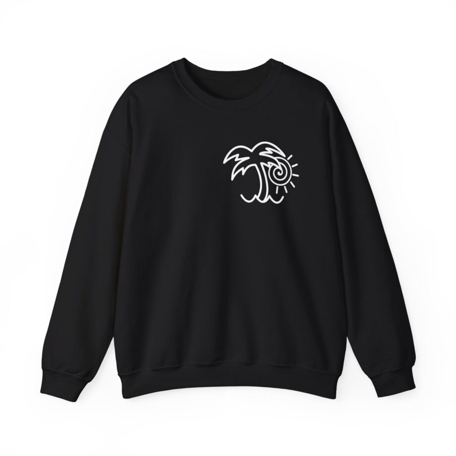 Chon Palm Tree Blue Dip Dye Unisex Heavy Blend™ Crewneck Sweatshirt