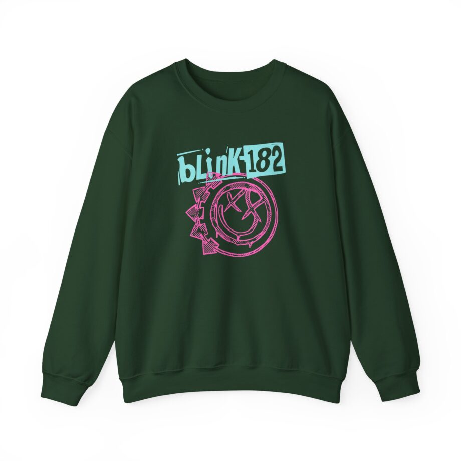 Blink 182 Smiley Crop Unisex Heavy Blend™ Crewneck Sweatshirt