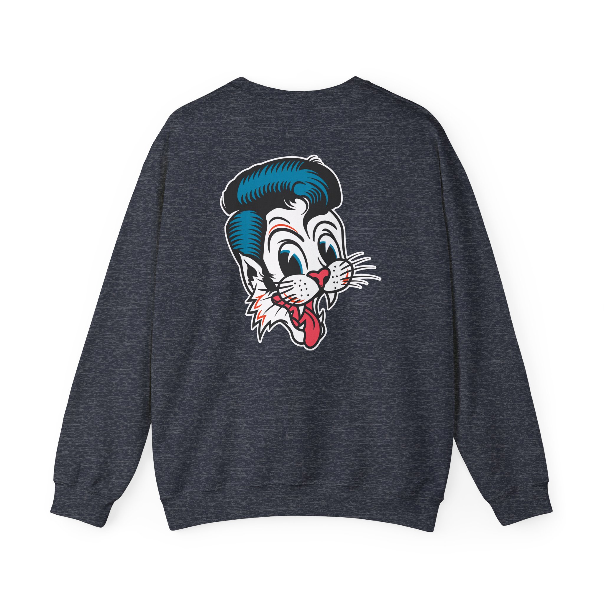 Stray Cats Cat Head Logo Unisex Heavy Blendâ„¢ Crewneck Sweatshirt