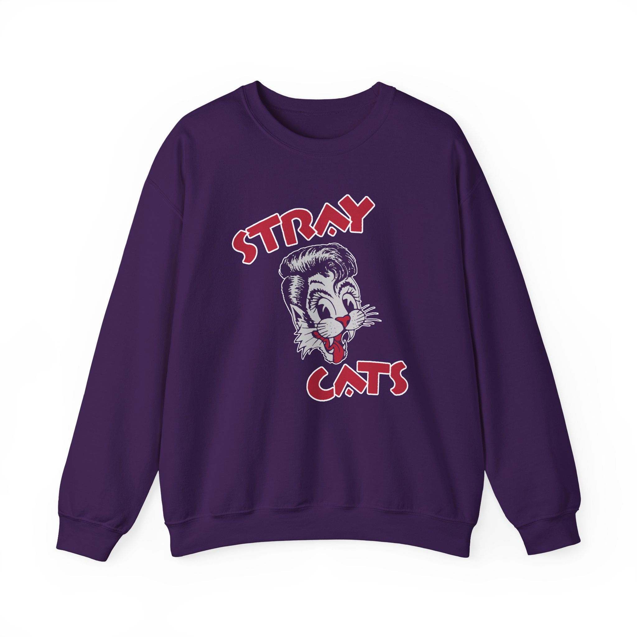 Stray Cats Cat Head Logo Unisex Heavy Blendâ„¢ Crewneck Sweatshirt