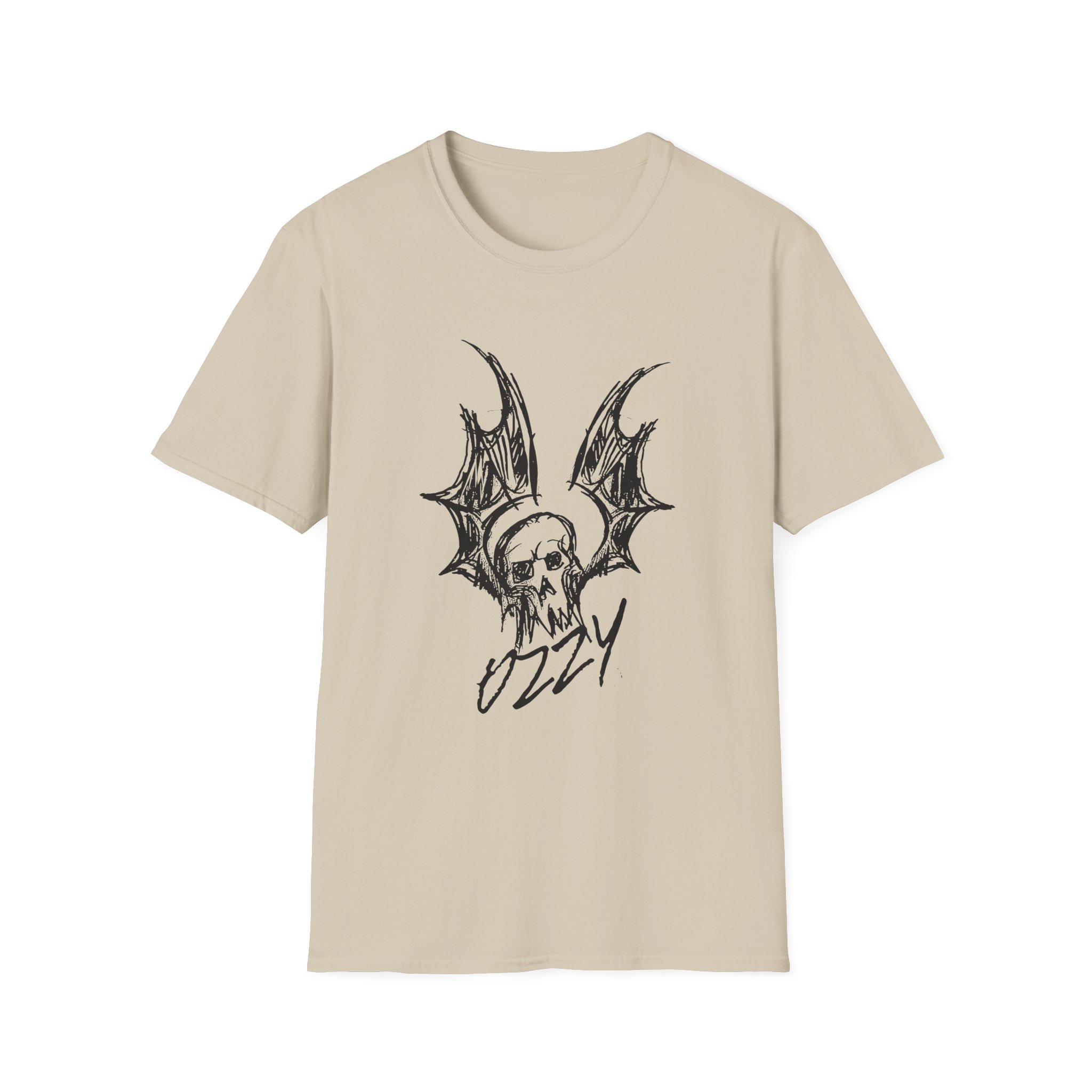 Ozzy Osbourne Bat Sketch Unisex Softstyle T-Shirt
