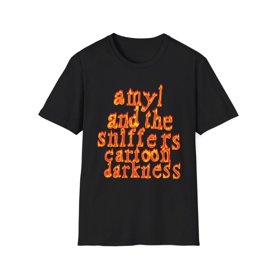 Amyl and the Sniffers Cartoon Darkness Unisex Softstyle T-Shirt