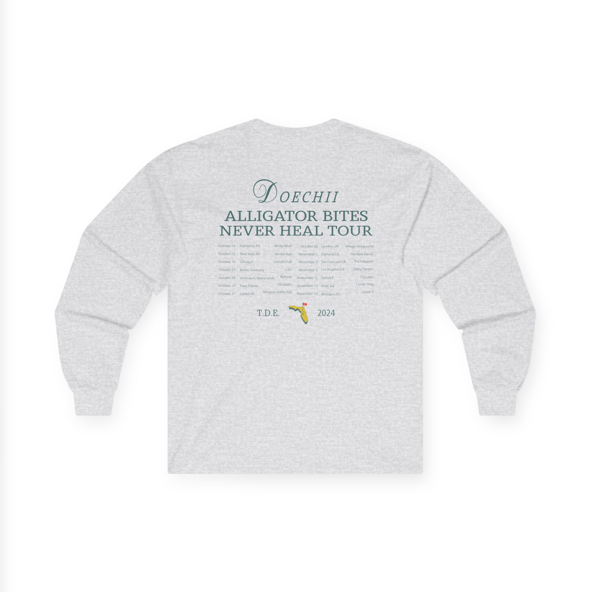 Doechii Alligator Bites Never Heal Tour Unisex Ultra Cotton Long Sleeve Tee