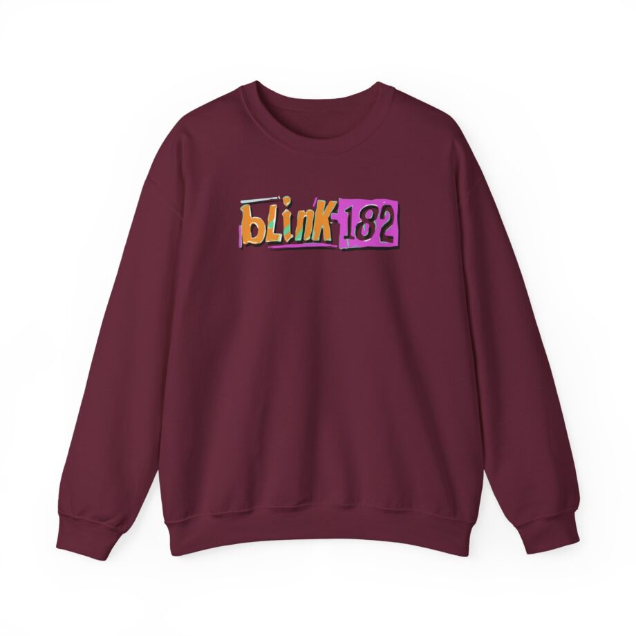 Blink 182 Logo Green Unisex Heavy Blend™ Crewneck Sweatshirt