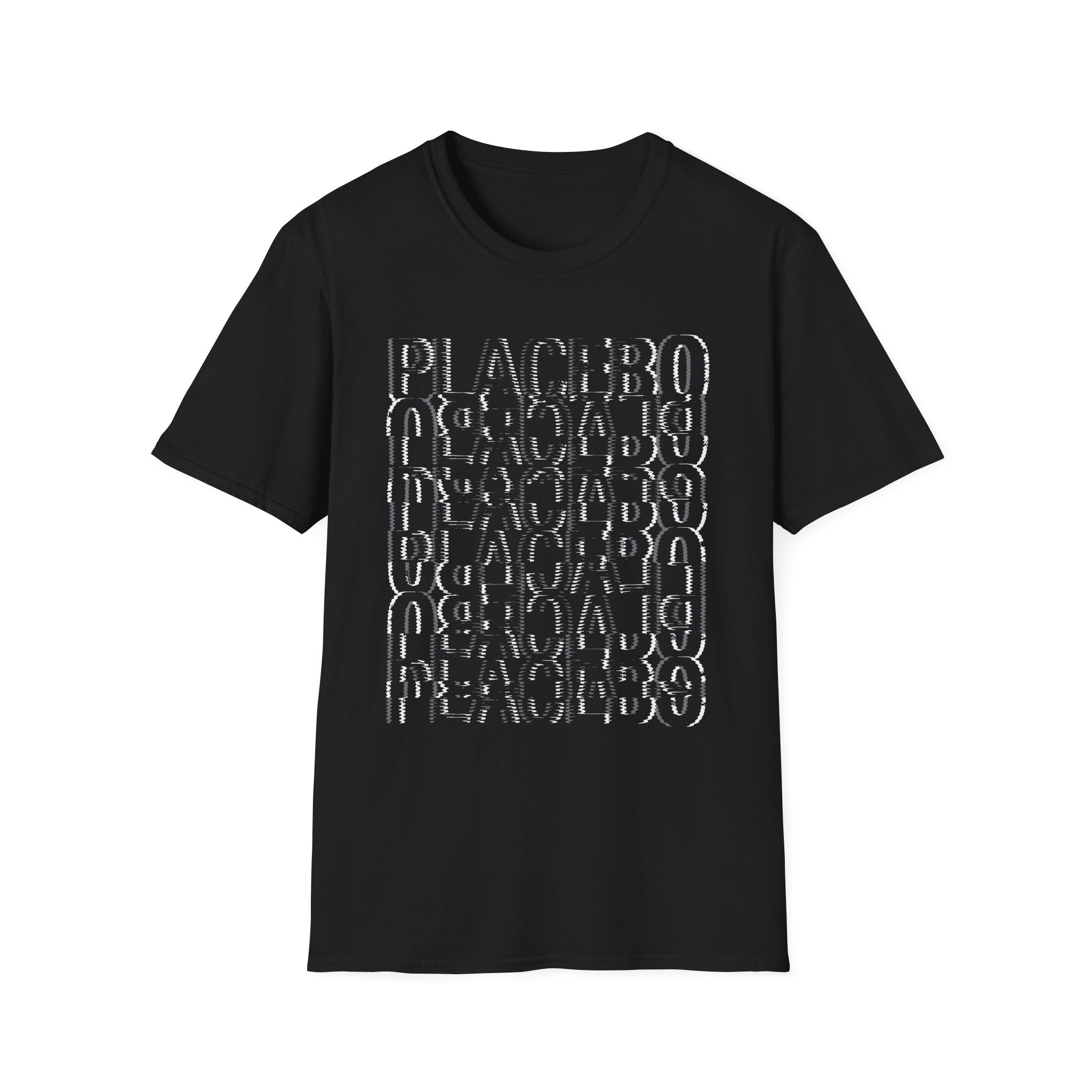 Placebo Black & White Glitch Unisex Softstyle T-Shirt