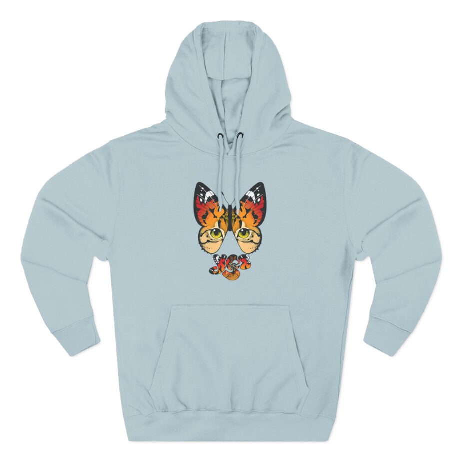 Yes Monarch Eyes Logo Three-Panel Fleece Hoodie