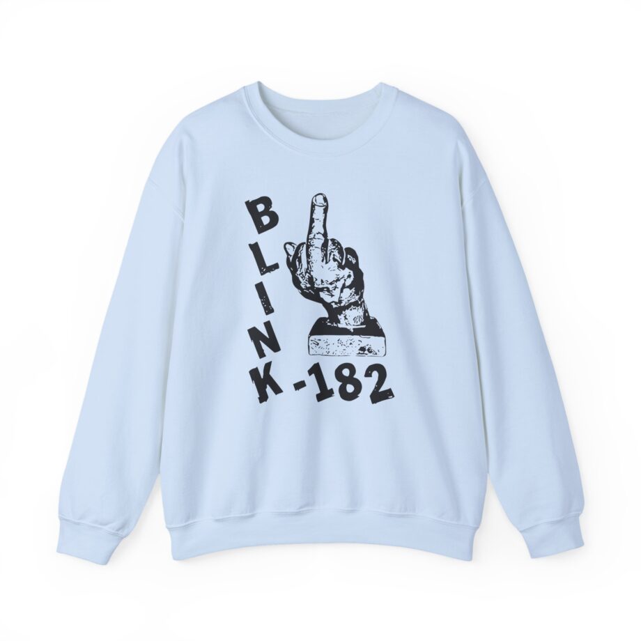 Blink 182 Pink Middle Finger Unisex Heavy Blend™ Crewneck Sweatshirt