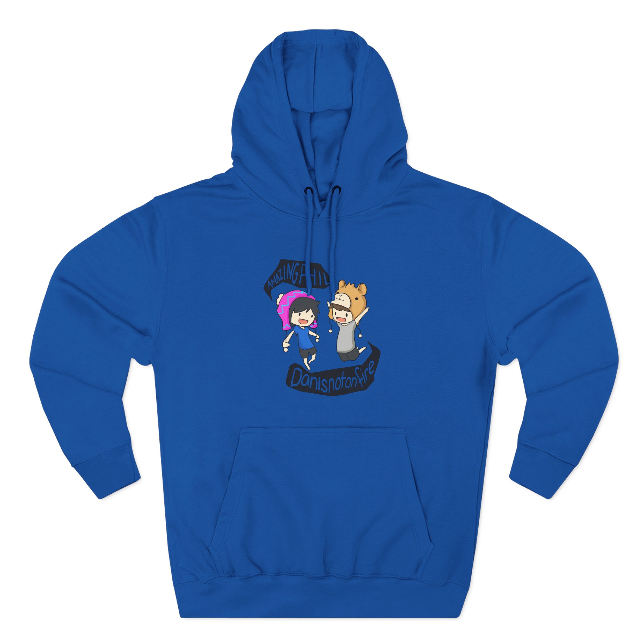 Dan and Phil Three-Panel Fleece Hoodie