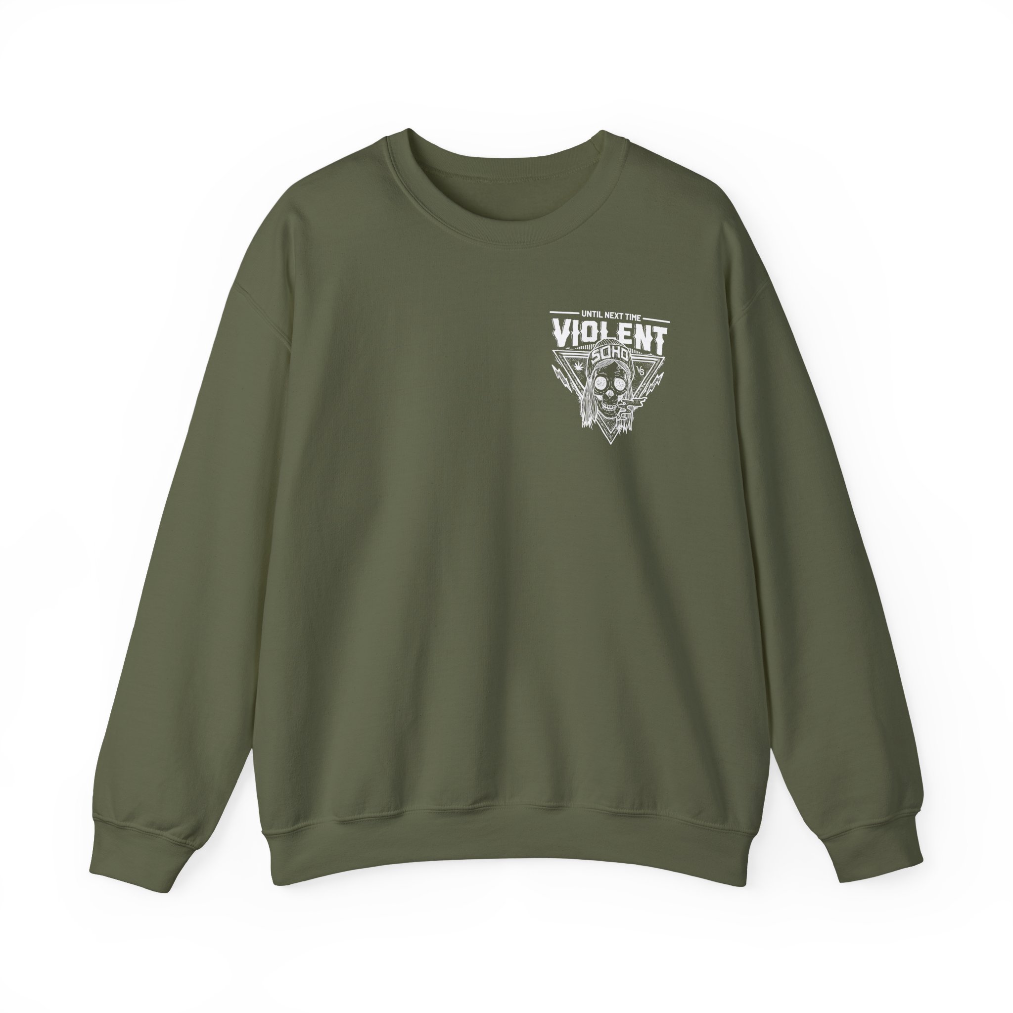 Violent Soho Until Next Time Blazin' Skull Unisex Heavy Blendâ„¢ Crewneck Sweatshirt
