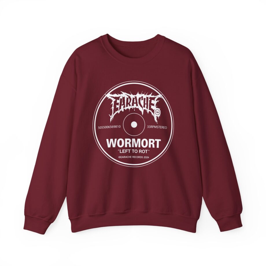 Wormrot Left to Rot Label Unisex Heavy Blend™ Crewneck Sweatshirt